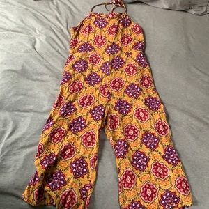 Yellow Floral Jumpsuit from Xhilaration